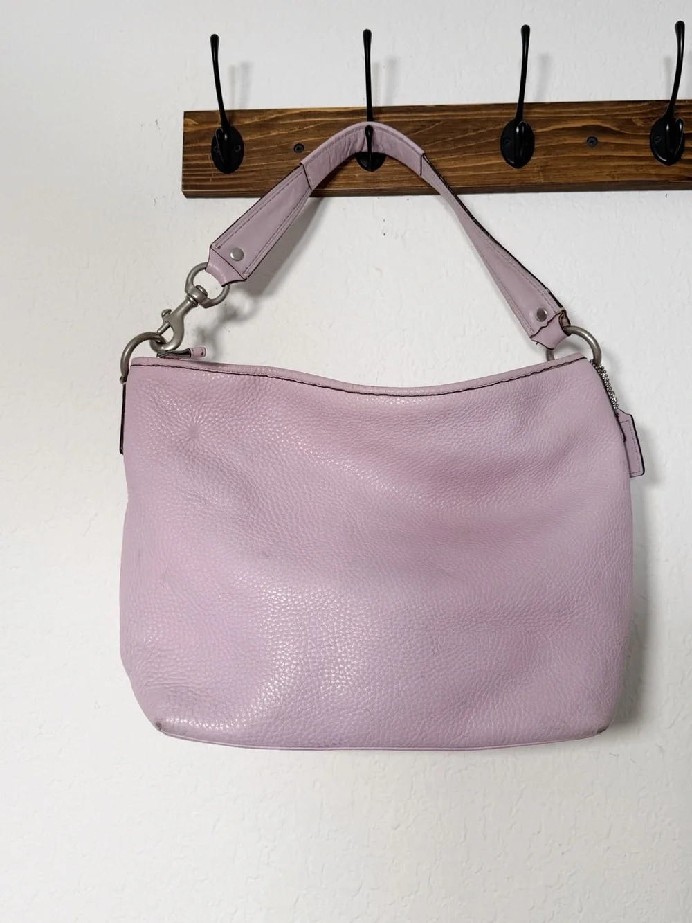 Vintage Coach Sarah Hobo Bag F13094 Leather Shoulder Purse Y2k Lavender